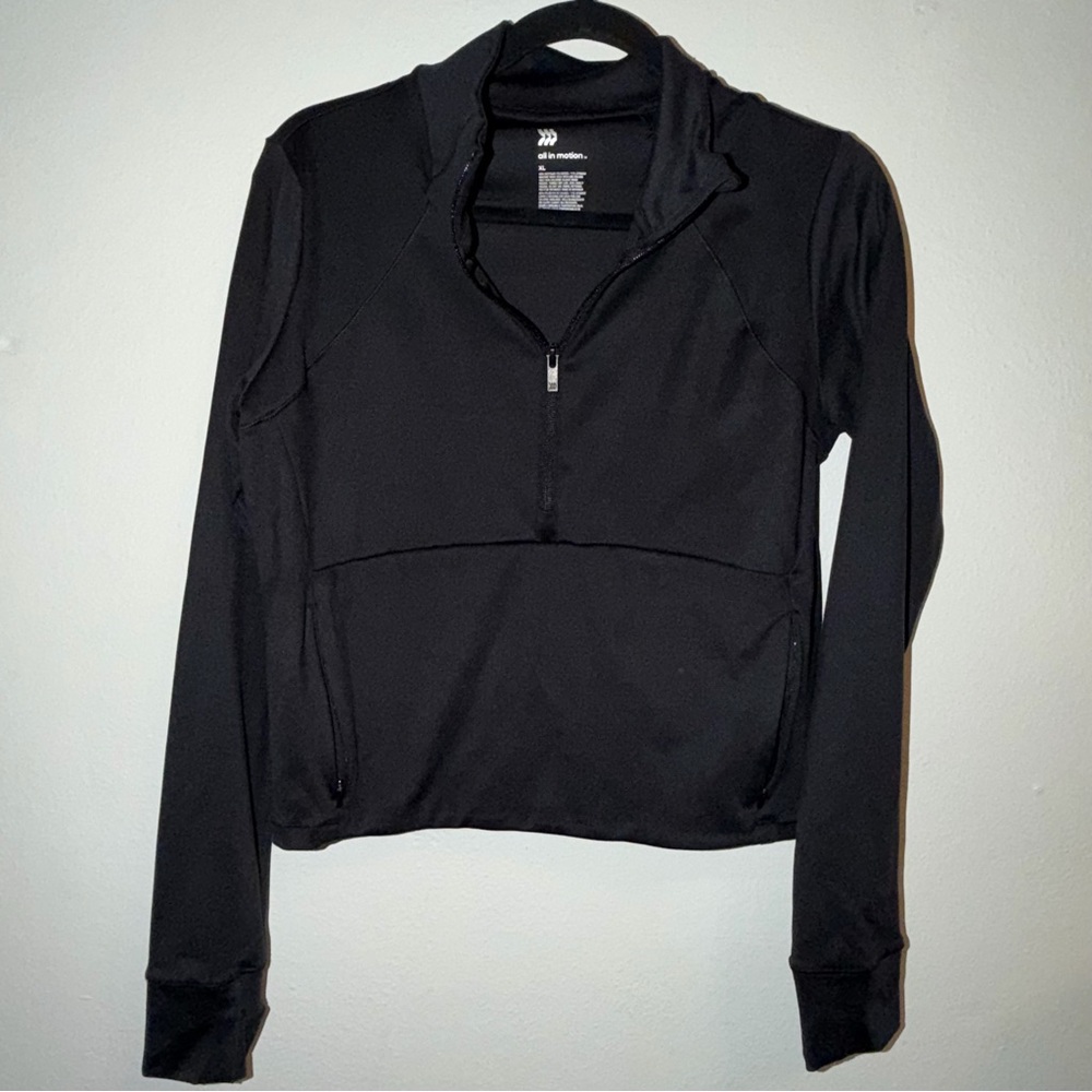 All in Motion Half Zip Crop Sweatshirt